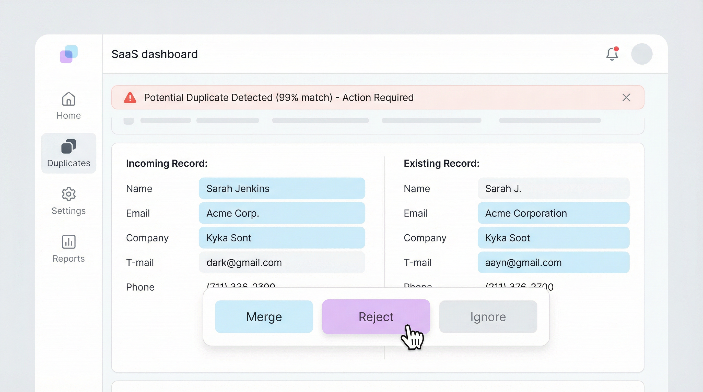 DUPLICATE PREVENTION: Stop Problems Early
